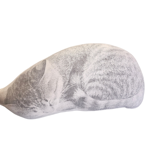 3 Broderpress Sleeping Cat Pillows Handstitched Etsy - Picture 2 of 11